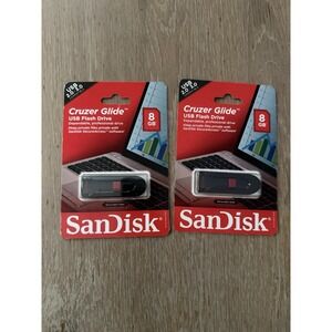 SANDISK CRUZER GLIDE USB FLASH DRIVE 8 GB Brand New Sealed